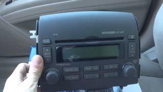 Alpine CDE133BT Installed in a 2007 Hyundai Sonata Bluetooth and Ipod Upgrade Streaming Audio [upl. by Repooc]