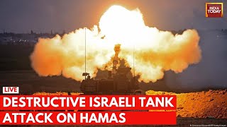 Israel Hamas War LIVE Israeli Tank Attack Intensifies On Hamas In Gaza Strip  Israel Palestine War [upl. by Epner]