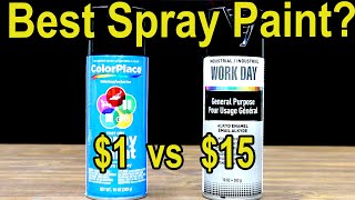 Best Spray Paint Rustoleum 2X Valspar ColorPlace Krylon Sherwin Williams RustOleum Prof [upl. by Shepperd]