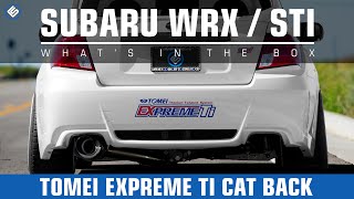 Tomei Expreme Ti Titanium Catback Exhaust  Subaru WRX Sedan 2008  STI Sedan 2011 Exhaust Video [upl. by Burnett10]