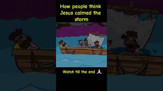 How people think Jesus calmed the storm vs how he actually did it jesusfreak christianity [upl. by Lenoil]