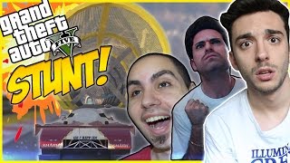 LA DISCESA STUNT PIÙ LUNGA DI SEMPRE NUOVE AUTO FIGHISSIME  GTA V Online wGiampyTek amp Lyon [upl. by Annelak]