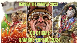 CD SAMBAS ENREDO CARNAVAL 2024 OFICIAL  Rio de Janeiro GRUPO ESPECIAL [upl. by Ennirroc]