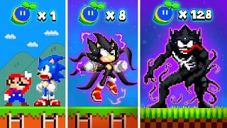 Super Mario Bros but Seed Make Sonic become Protective Dark Sonic [upl. by Ainerbas]