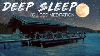 Guided Meditation For Deep Sleep  The Beach Hut [upl. by Alrrats]