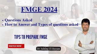 FMGE 2024  Questions Asked  How to Answer and Types of questions asked [upl. by Ahsilra]