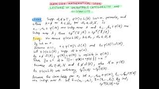 Mathematical Logic Lecture 27 Uncountable Categoricity and Stability [upl. by Mloclam]