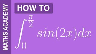 How to Integrate sin2x between 0 and pi2 [upl. by Aihcsrop706]