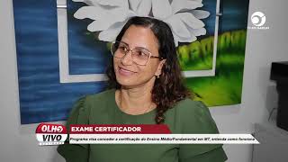 EXAME CERTIFICADOR PROGRAMA VISA CONCEDER A CERTIFICAÃ‡ÃƒO DO ENSINO MÃ‰DIOFUNDAMENTAL EM MT [upl. by Nahsab322]