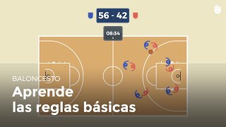 ¿Cómo se juega Reglas básicas  Baloncesto [upl. by Ancier]