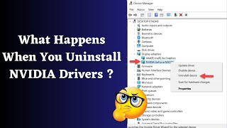 What REALLY Happens When You Uninstall NVIDIA Drivers [upl. by Lua]