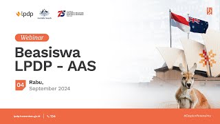 Webinar Beasiswa LPDP  Australia Awards Scholarship AAS [upl. by Edee]