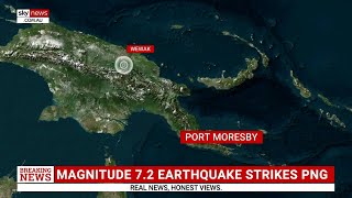 Papua New Guinea struck by magnitude 72 earthquake [upl. by Pani374]