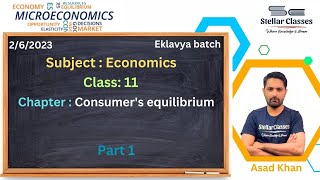 Economics I Micro economics I Consumer equilibrium [upl. by Newell]