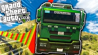 MEGA WALLRIDE CON I CAMION COMÈ POSSIBILE  GTA V Online wGiampyTek [upl. by Anneh273]