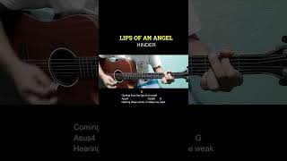 Lips Of An Angel  Hinder  Easy Guitar Tutorial with Chords and Lyrics shorts [upl. by Yrian769]