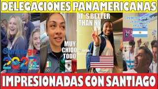 🚨ATLETAS PANAMERICANOS IMPRESIONADOS CON SANTIAGO Panamericanos2023 MedalleroPanamericano2023 [upl. by Nayab259]