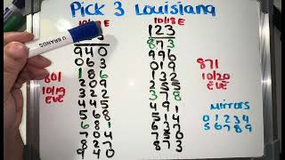 Pick 3 Louisiana  123 Strategy [upl. by Alameda713]