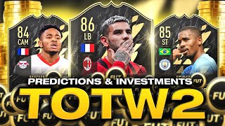 TOTW 2 Predictions amp INVESTMENTS  FIFA 22 Team of The Week Trading [upl. by Inad]