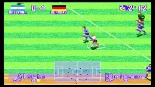 International Superstar Soccer Deluxe SNES Gameplay on a Retron 5 in 720p HD [upl. by Eizus]