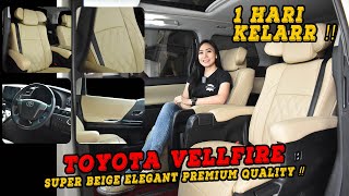 Toyota Vellfire Super beige Elegant Premium Quality ⁉️ classic 1 interior [upl. by Airdnua]