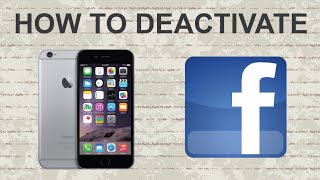 How to deactivate Facebook on mobile app [upl. by Sehguh728]