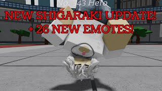 New Shigaraki Update  All Emotes Showcase in Heroes Battleground [upl. by Htennaj]