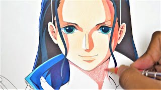 Drawing  Nico Robin Step by step One Piece [upl. by Noma]