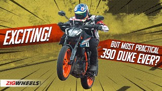 2024 KTM 390 Duke Road Test Review  Is it the most practical 390 Duke ever  ZigWheels [upl. by Annawd]