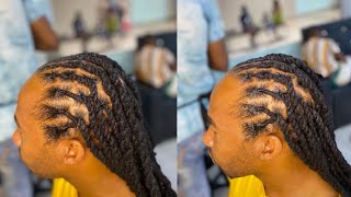 Men dreadlocks styles tutorialssubscribemychannelbeautifullocshairstyleslocsbraidsusaeasyhow [upl. by Maurili]