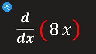 What is the Derivative of 8x [upl. by Artimed]