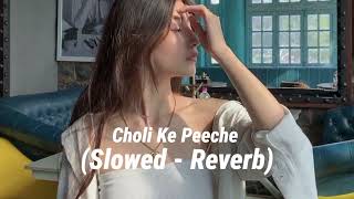 Choli Ke Peeche Kya Hai  Slowed Reverb [upl. by Jabe]