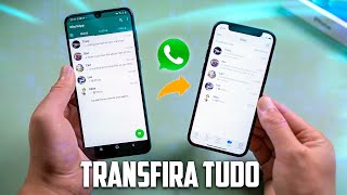 🤯Como Transferir CONVERSAS do WHATSAPP ANDROID para o iPhone  Atualizado 2023 [upl. by Laresa]