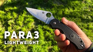 Spyderco Para 3 Lightweight Review [upl. by Yentrac566]