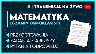 🔴LIVE ZARAZ EGZAMIN PRÓBNY z CKE  EGZAMIN ÓSMOKLASISTY 2025  egzaminosmoklasisty2025 [upl. by Shannon]