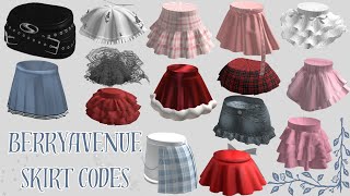 ROBLOX BERRYAVENUE SKIRT CODES Brookhaven sunnycodes [upl. by Gustafson]