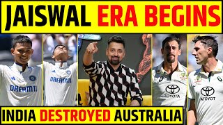 🔴INDIA vs AUSTRALIA YASHASVI JAISWAL ERA STARTS INDIA THRASHING AUSTRALIA IN PERTH [upl. by Hayilaa]