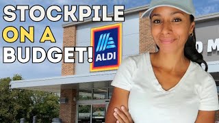 Aldi Prepper Pantry Haul Stockpile on a Budget [upl. by Ikir]