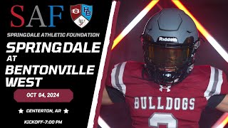 2024 Springdale High School Football  Springdale at West [upl. by Karwan]