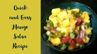 Quick and best Mango 🥭 Salsa Recipe [upl. by Galasyn357]