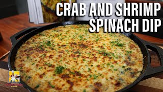 Crab and Shrimp Spinach Dip w Mr Make It Happen [upl. by Keheley430]