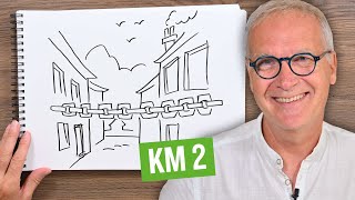 Le parcours de lUrban Trail de Poitiers 2024 en dessins  KM2 [upl. by Drawde44]