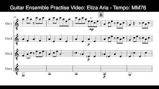 Eliza Aria MM76 Guitar Ensemble Practise [upl. by Suzanne912]