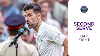 Behind the Scenes from THAT Djokovic interview  Second Serve  Day Eight  Wimbledon 2024 [upl. by Jaime]