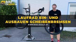 Fahrrad Vorderrad und Hinterrad Ein amp Ausbau  Scheibenbremsen amp Steckachse [upl. by Jeri70]