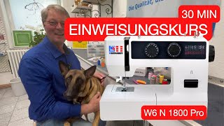 WERTARBEIT Nähmaschine W6 N 1800 Pro Einfach Genial Alle Funktionen Kein Schnickschnack Stylisch [upl. by Nowujalo]