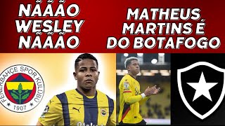 SERIO WESLEY  SERIO MESMO  MATHEUS MARTINS NO BOTAFOGO [upl. by Ronnica412]