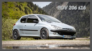 Peugeot 206 s16  POV Mountain Drive in the Pyrenees [upl. by Wentworth]