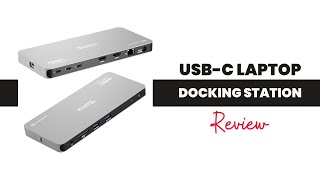 Plugable Thunderbolt 4 Dock Review Quad 4K Display for Windows amp Mac Laptops  Docking Station [upl. by Tioneb]