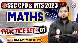 SSC CPO 2023 CPO Maths Practice Set 01 Maths For SSC MTS amp CPO  SSC MTS Maths Class By Aakash Sir [upl. by Mcgaw]